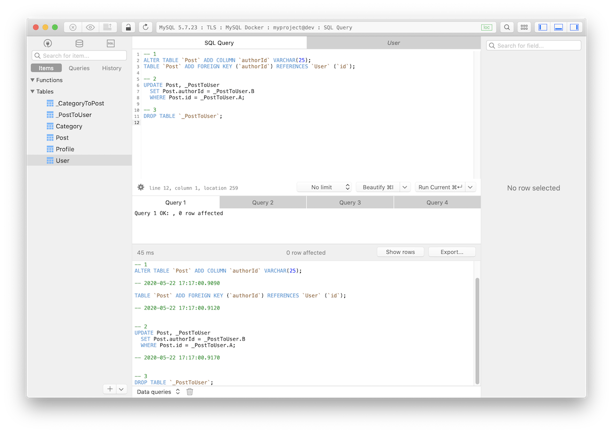 Fixing incorrect m-n relations with SQL